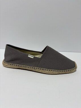 Soludos Men’s Dali Original Espadrille Slip-On Shoes Gray, Size 10 M